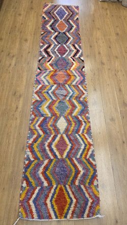339x66 handgeknoopt oosters tapijt loper Berber Beni Mrirt ID33378