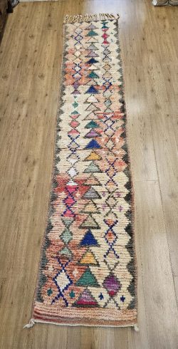 319x66 handgeknoopt oosters tapijt loper Beni Mrirt ID33366