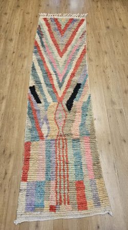 283x77 handgeknoopt oosters tapijt loper Berber Beni Mrirt ID33372