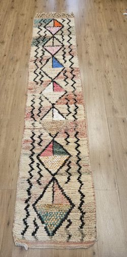 286x63 handgeknoopt oosters tapijt loper Berber Beni Mrirt ID33360