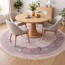 250x250 handgeknoopt oosters tapijt modern rond ID33328