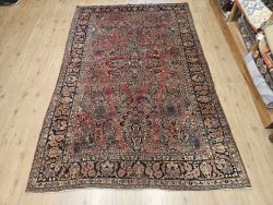 276x180 vintage handgeknoopt perzisch tapijt sarough antiek ID33324