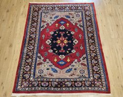 157x124 vintage handgeknoopt oosters tapijt ID33488