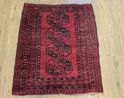 120x96 vintage handgeknoopt oosters tapijt bochara ID33496