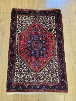 127x81 vintage handgeknoopt perzisch tapijt goltoch ID33504