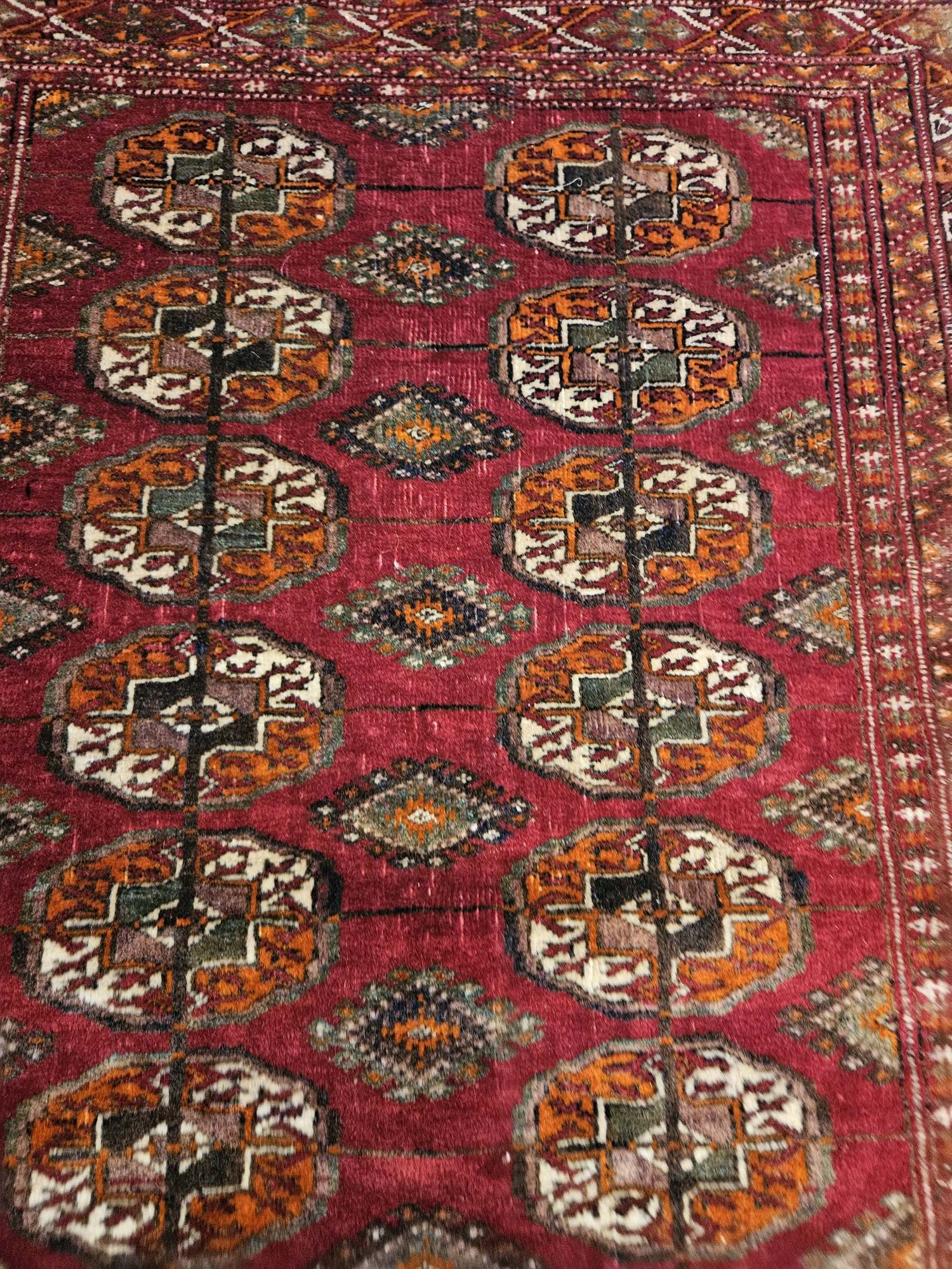 125x87 vintage handgeknoopt oosters tapijt bochara ID33556 - Afbeelding 2