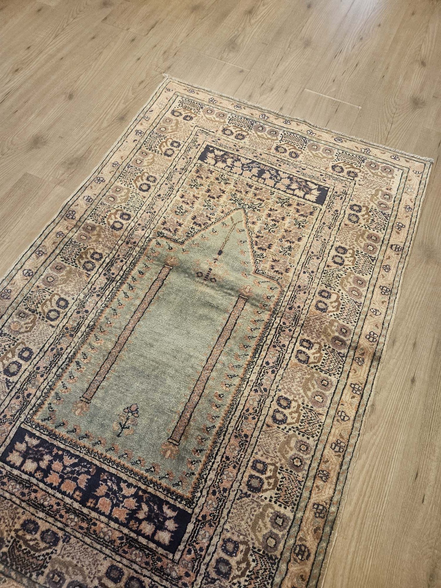 138x90 vintage handgeknoopt oosters tapijt kayseri zijde ID33562 - Afbeelding 2