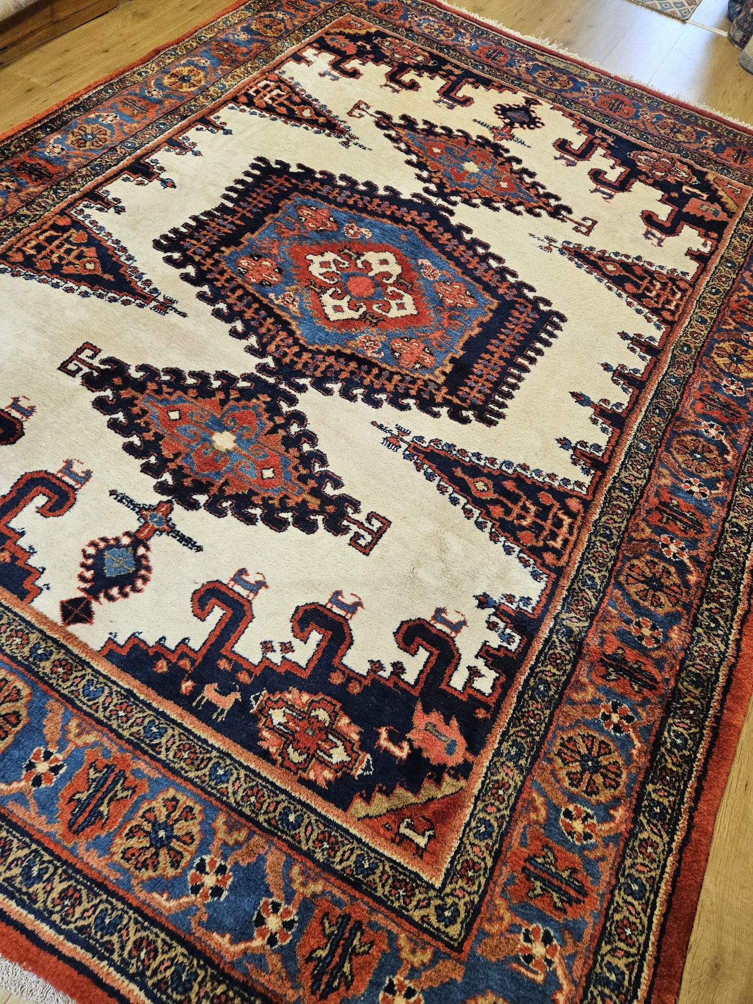 310x233 vintage handgeknoopt perzisch tapijt wiss ID33566 - Afbeelding 2