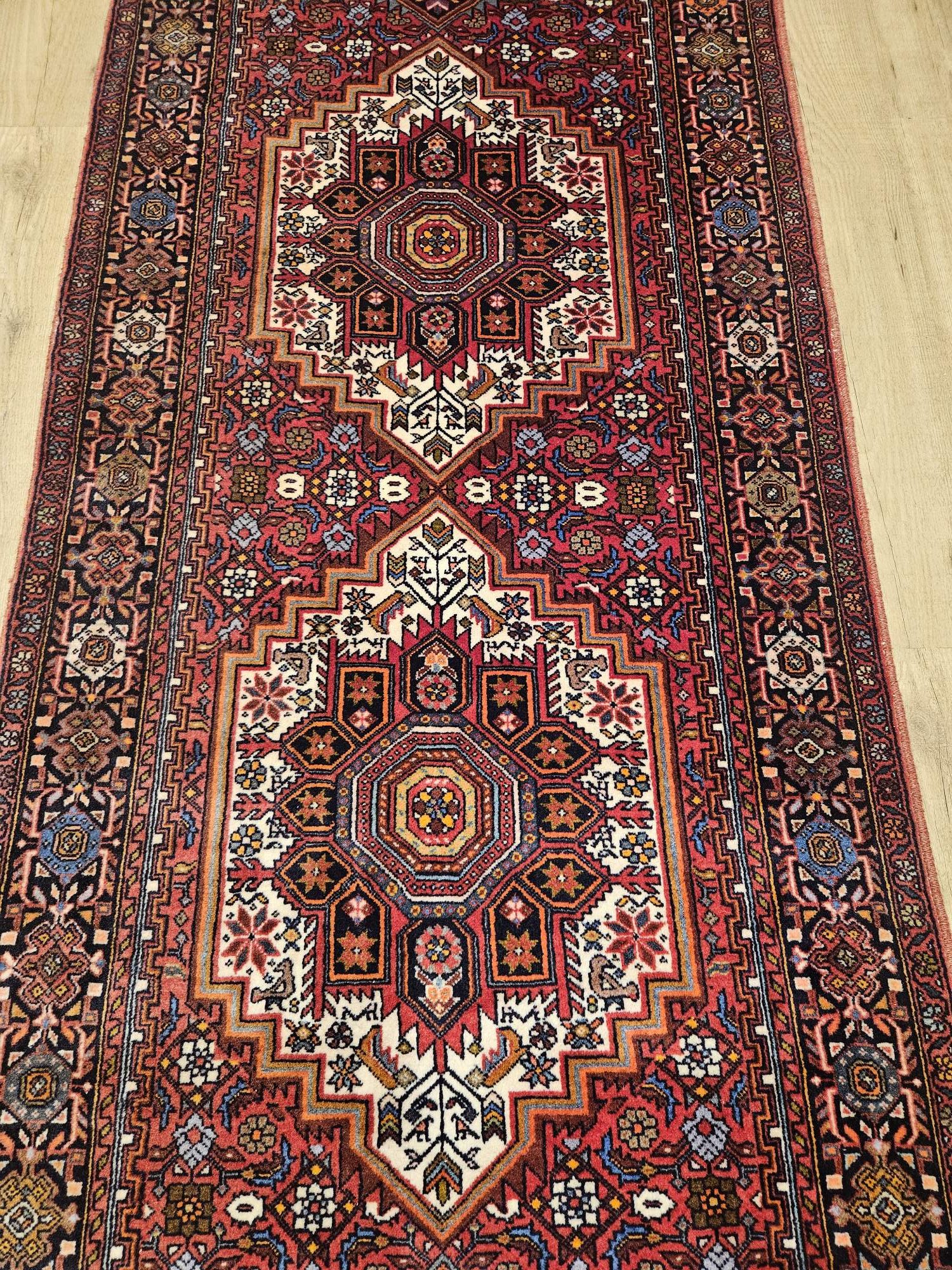 357x88 handgeknoopt perzisch tapijt loper goltoch ID33570 - Afbeelding 2