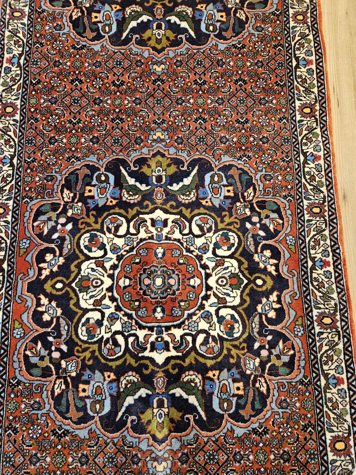 204x81 handgeknoopt perzisch tapijt loper bidjar ID33572 - Afbeelding 2