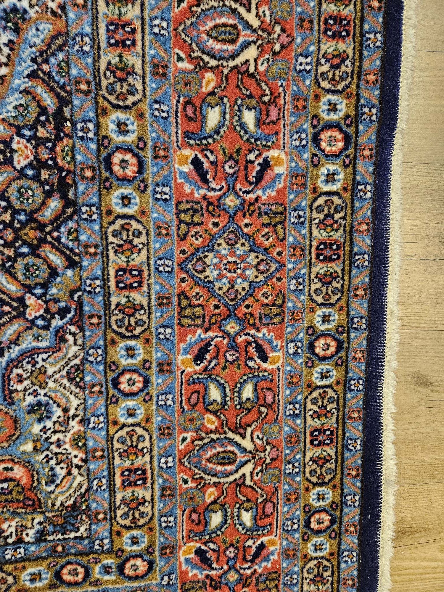245x200 vintage handgeknoopt perzisch tapijt moud ID33588 - Afbeelding 3
