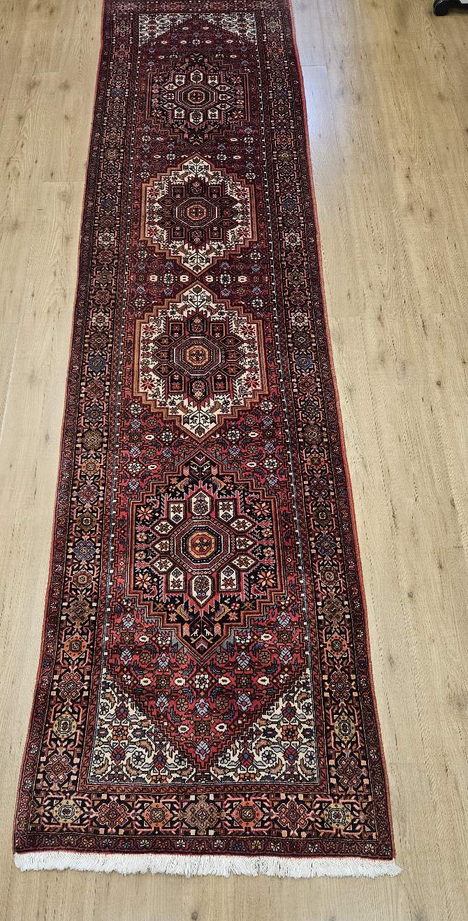 357x88 handgeknoopt perzisch tapijt loper goltoch ID33570