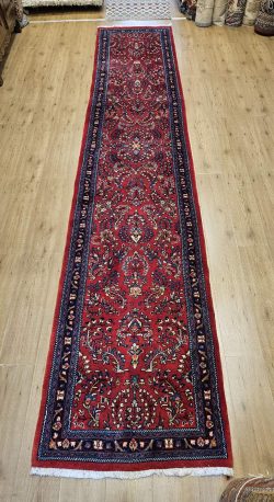 438x88 handgeknoopt perzisch tapijt loper sarough ID33574