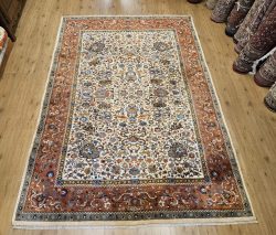 301x206 vintage handgeknoopt oosters tapijt tabriz ID33564