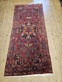 298x130 vintage handgeknoopt perzisch tapijt bidjar ID33552
