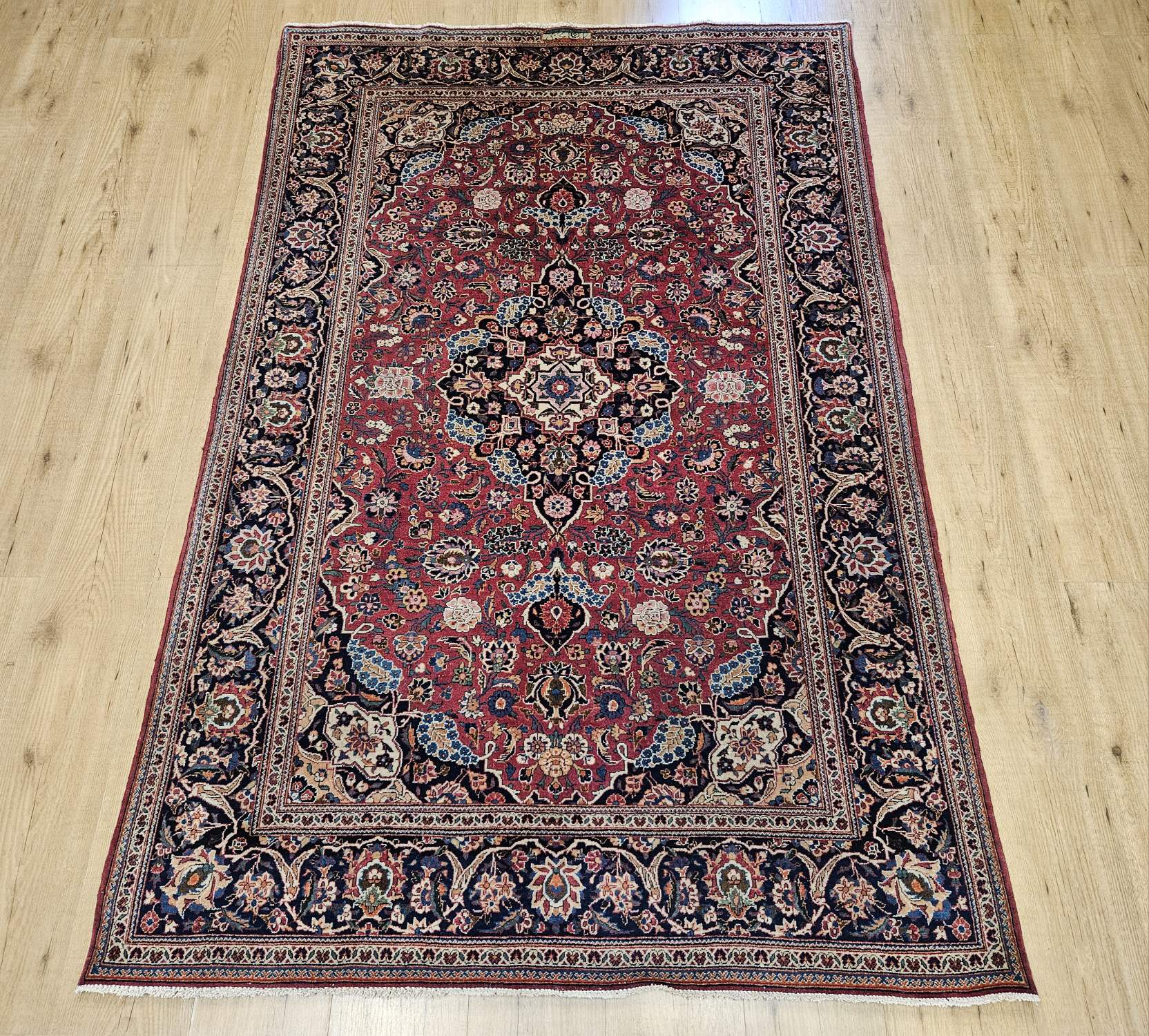 205x133 vintage handgeknoopt perzisch tapijt kashan ID33528