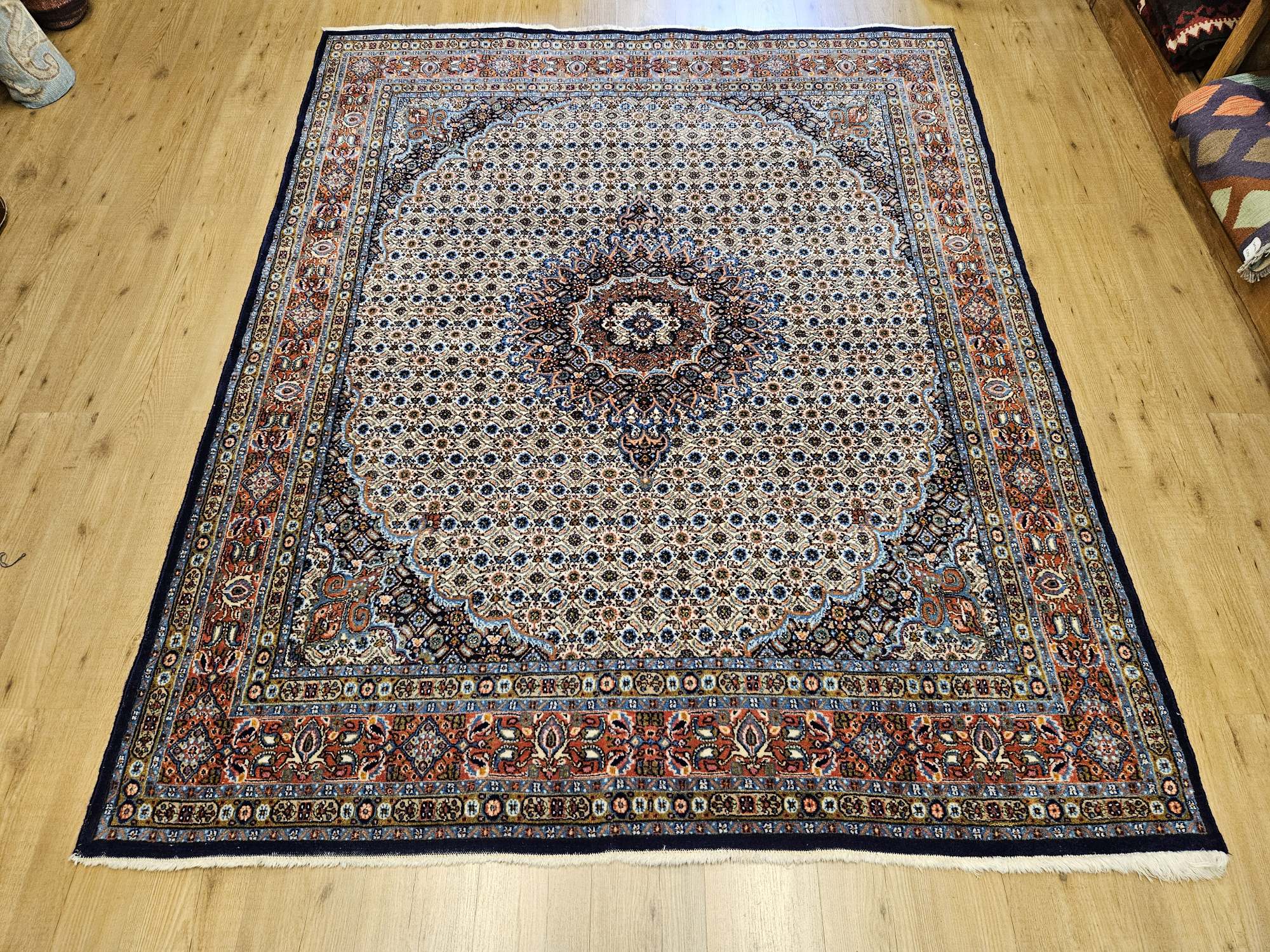245x200 vintage handgeknoopt perzisch tapijt moud ID33588