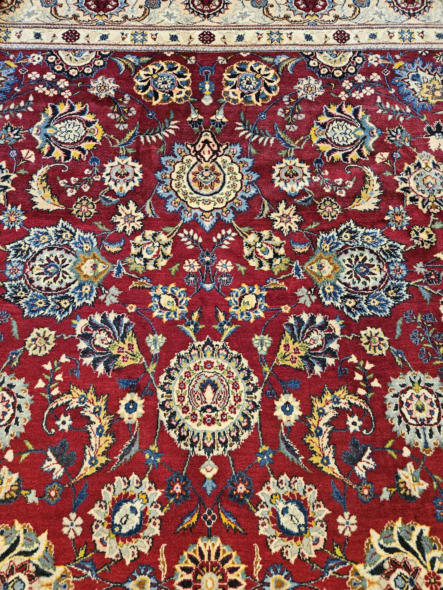 360x232 vintage handgeknoopt perzisch tapijt kashan ID33636 - Afbeelding 2