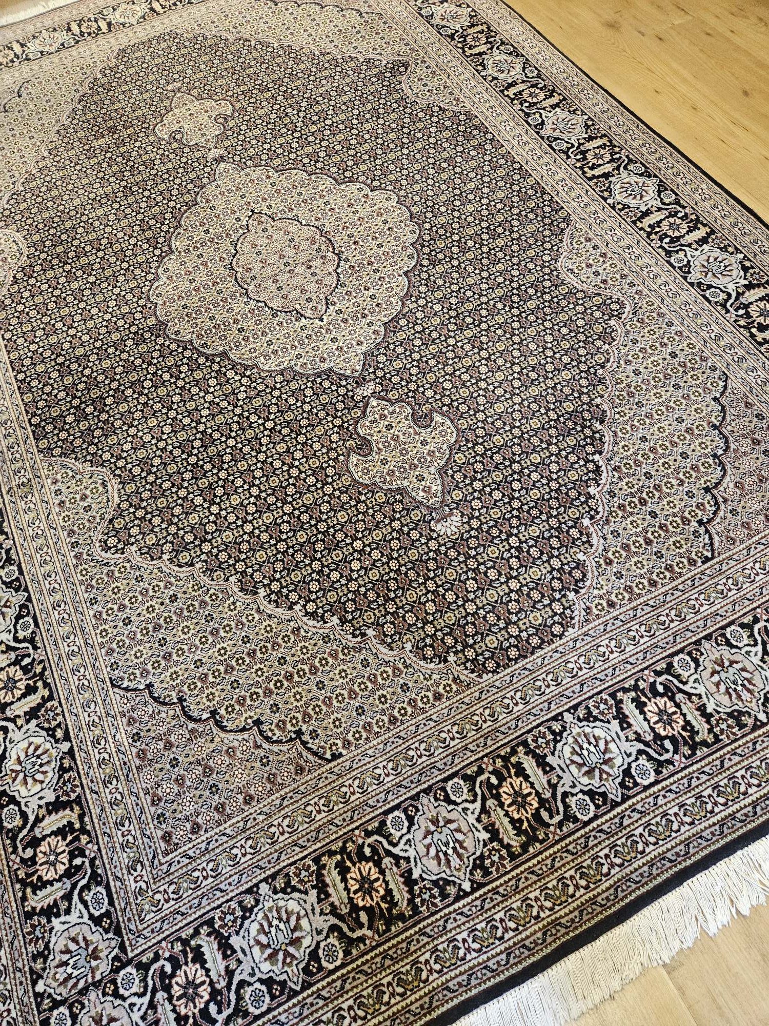 318x204 vintage handgeknoopt perzisch tapijt tabriz 40raj ID33646 - Afbeelding 2
