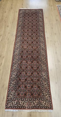 290x85 handgeknoopt perzisch tapijt loper bidjar ID33616
