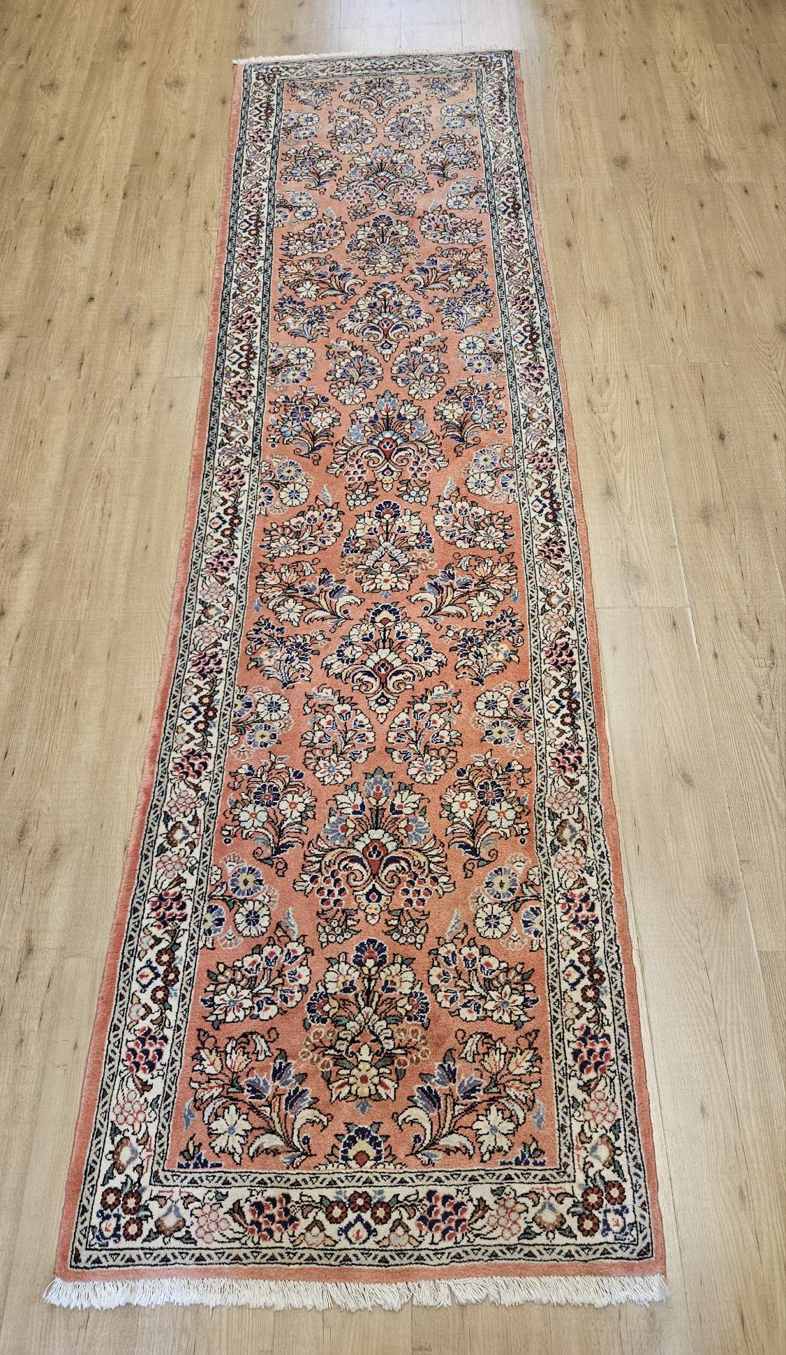 320x88 handgeknoopt perzisch tapijt loper sarough ID33618