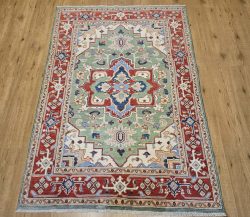 176x124 handgeknoopt oosters tapijt kazak ID33686