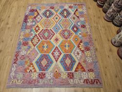 197x151 handgeweven oosterse wollen kelim ID33682