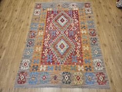 198x141 handgeweven oosterse wollen kelim ID33694