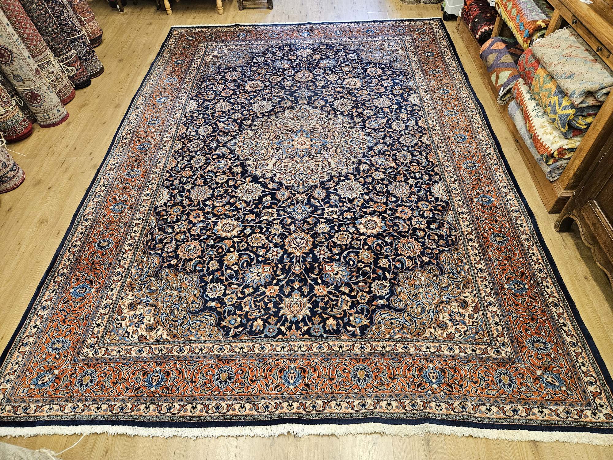 357x253 vintage handgeknoopt perzisch tapijt sarough ID33644