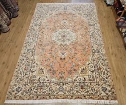 312x204 vintage handgeknoopt perzisch tapijt tabriz 50raj ID33640