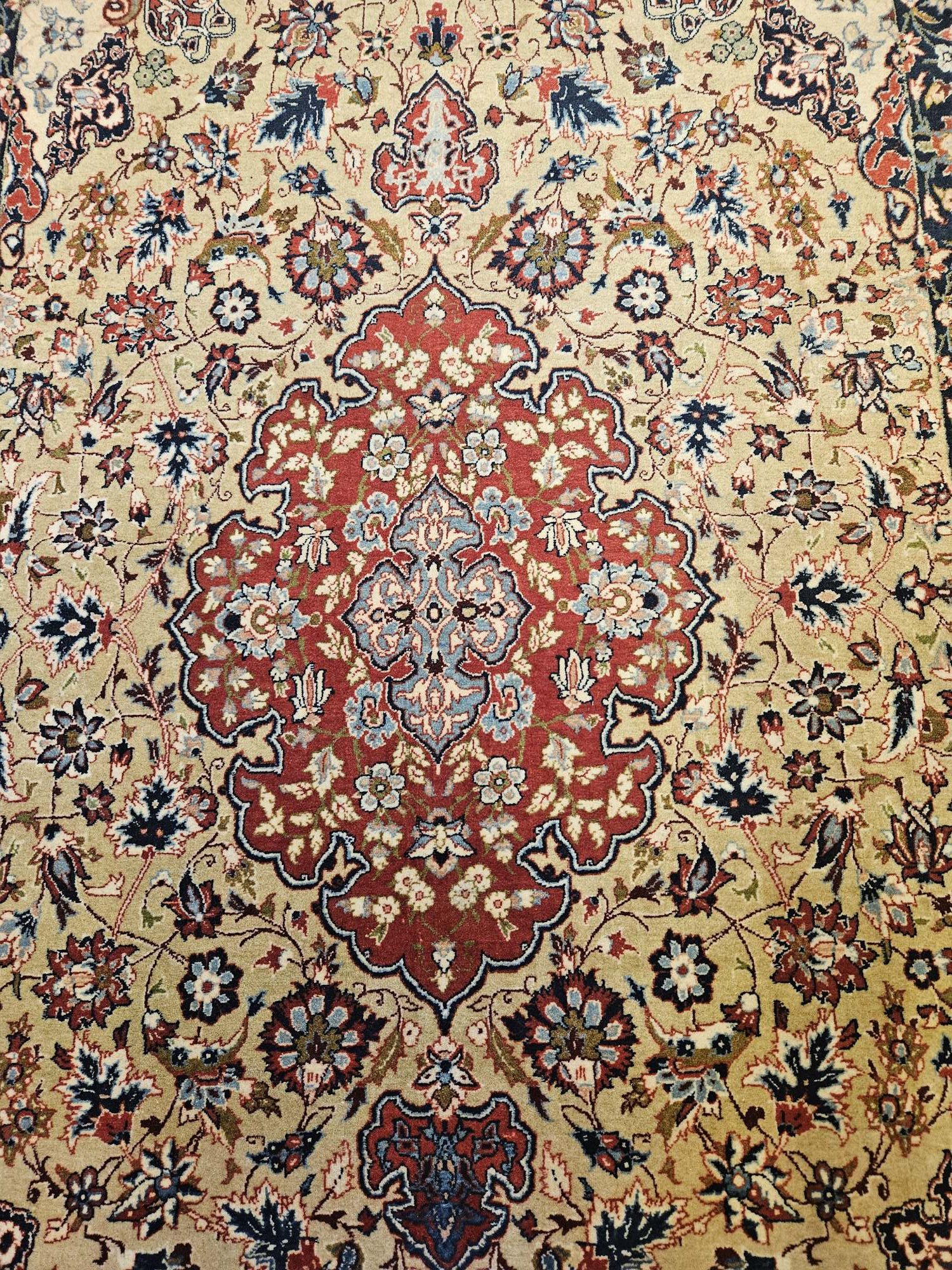 175x100 vintage handgeknoopt perzisch tapijt isfahan ID33702 - Afbeelding 2