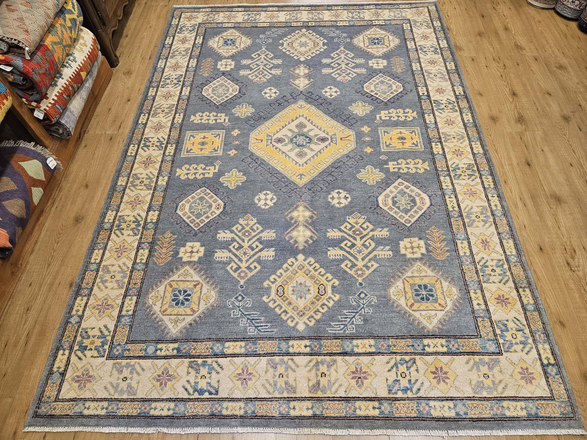 280x195 handgeknoopt oosters tapijt kazak ID33736