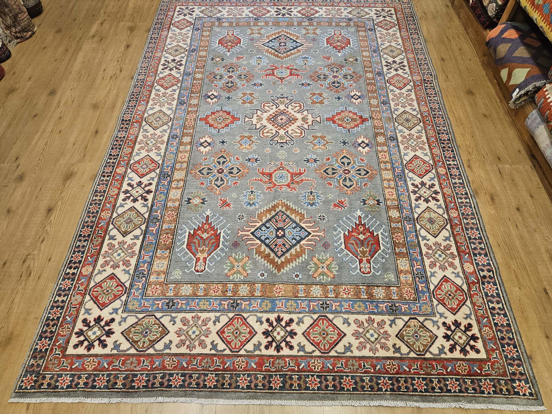 287x192 handgeknoopt oosters tapijt kazak ID33734