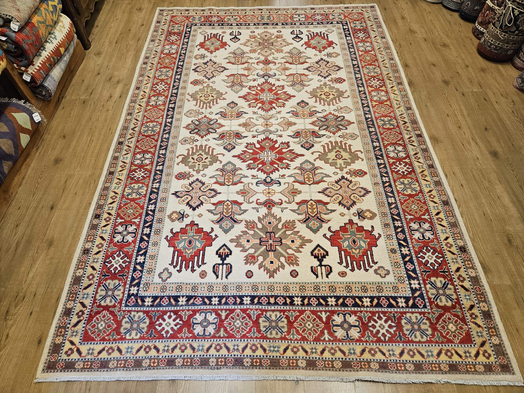300x193 handgeknoopt oosters tapijt kazak ID33750
