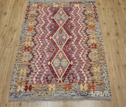 174x132 handgeweven oosterse wollen kelim ID33724