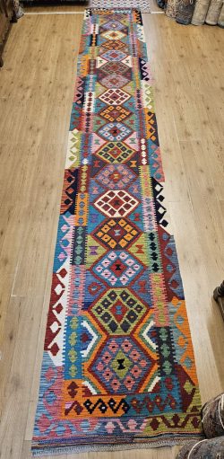 504x78 handgeweven oosterse wollen kelim loper ID33754