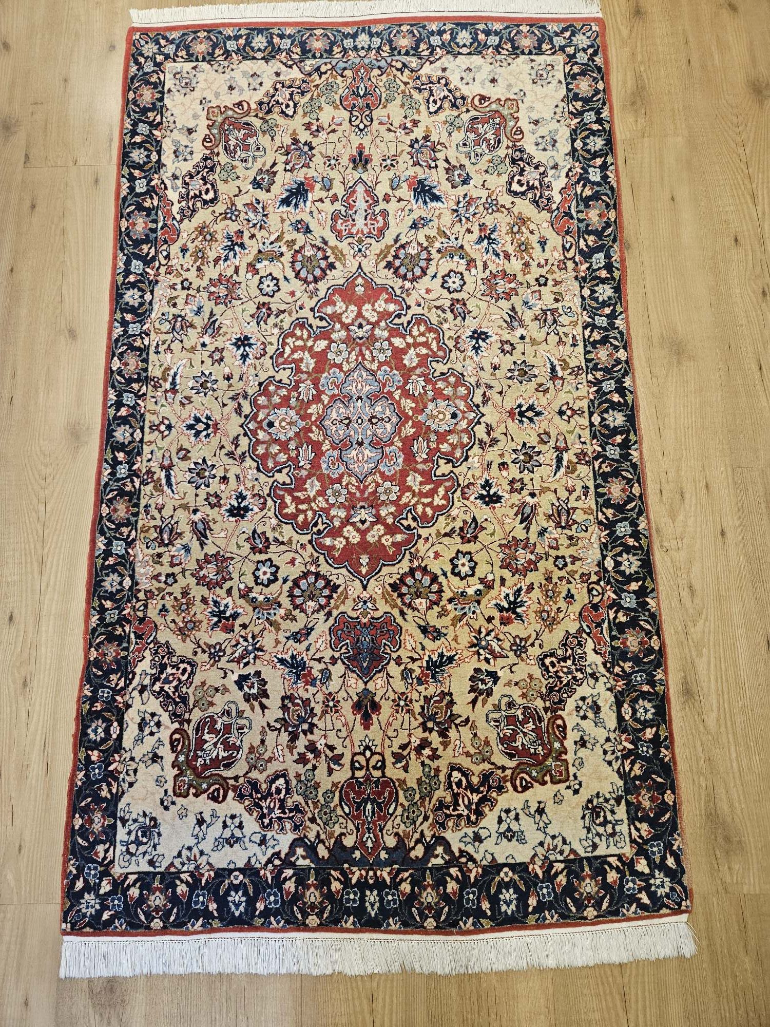 175x100 vintage handgeknoopt perzisch tapijt isfahan ID33702