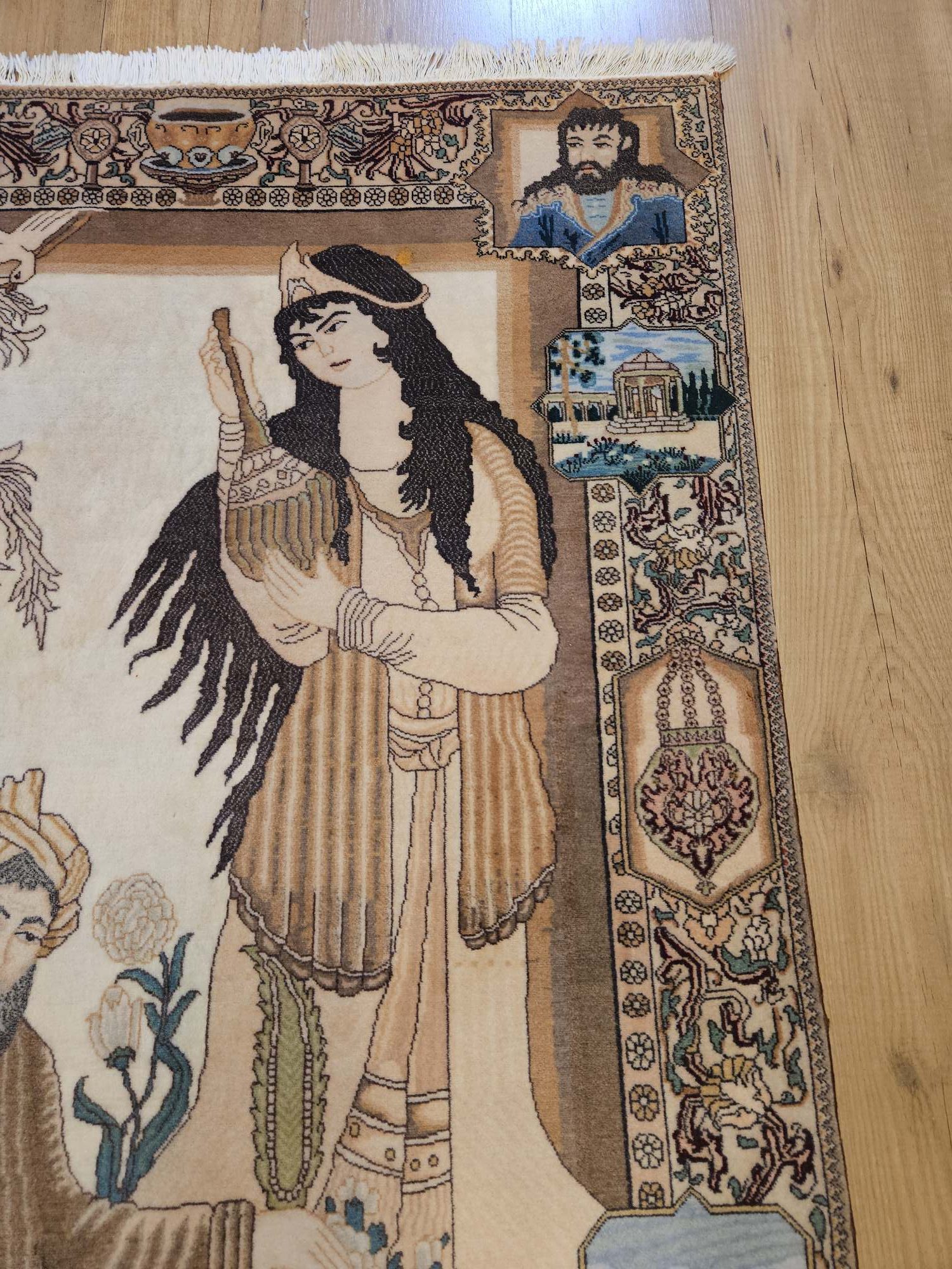 150x100 handgeknoopt perzisch tapijt tabriz ID33798 - Afbeelding 2