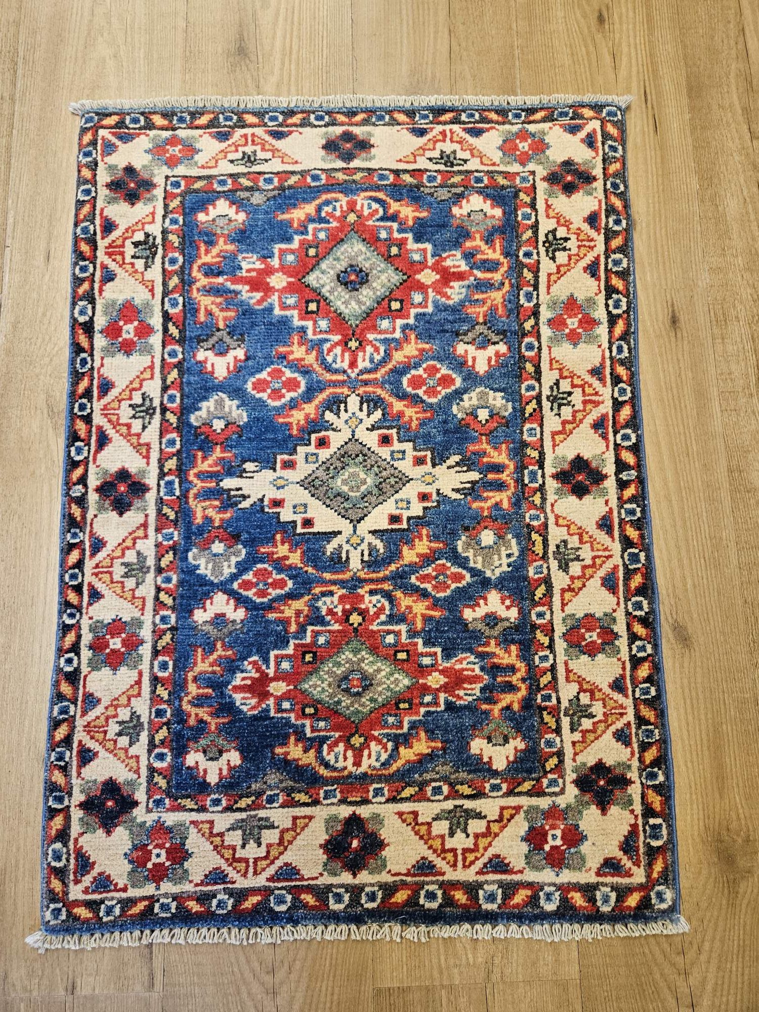085x59 handgeknoopt oosters tapijt kazak ID33766
