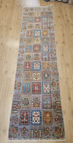 298x77 handgeknoopt oosters tapijt loper kazak ID33814