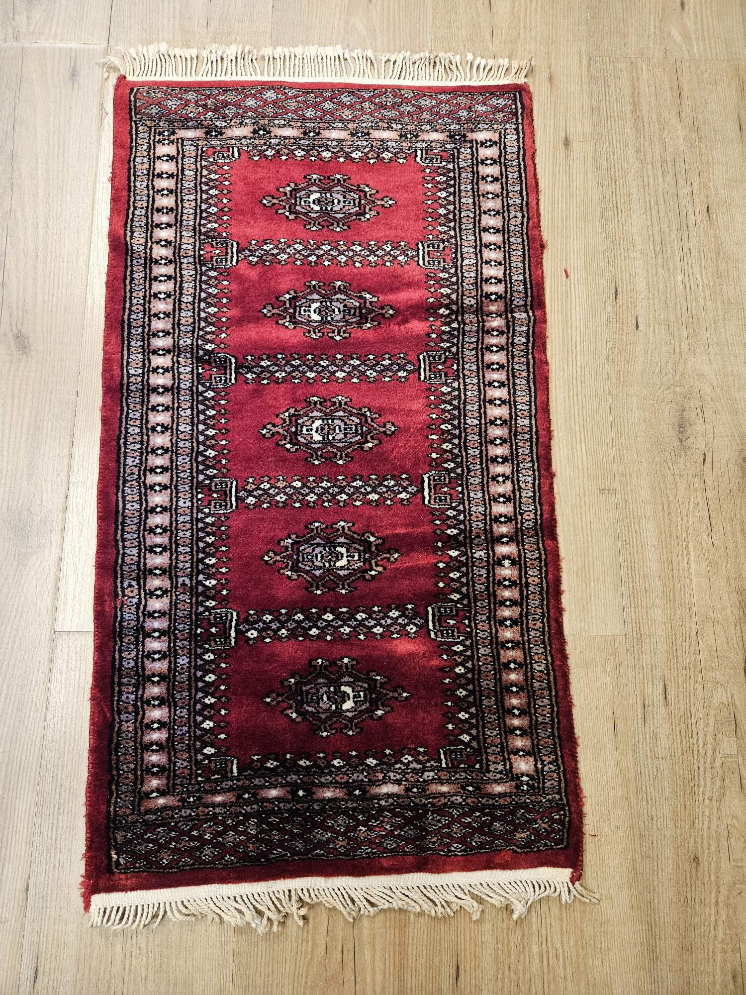 093x48 vintage handgeknoopt oosters tapijt karachi ID33836