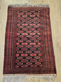 130x87 vintage handgeknoopt oosters tapijt afghaans ID33826
