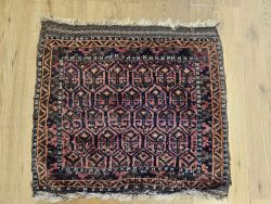 060x60 vintage handgeknoopt perzisch tapijt beloutch ID33832