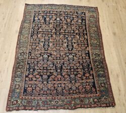155x120 vintage handgeknoopt oosters tapijt bidjar ID33866