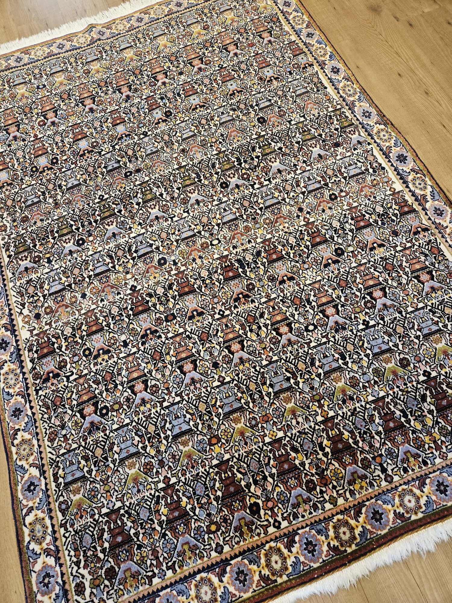 209x143 vintage handgeknoopt perzisch tapijt bakhtiar ID33926 - Afbeelding 2