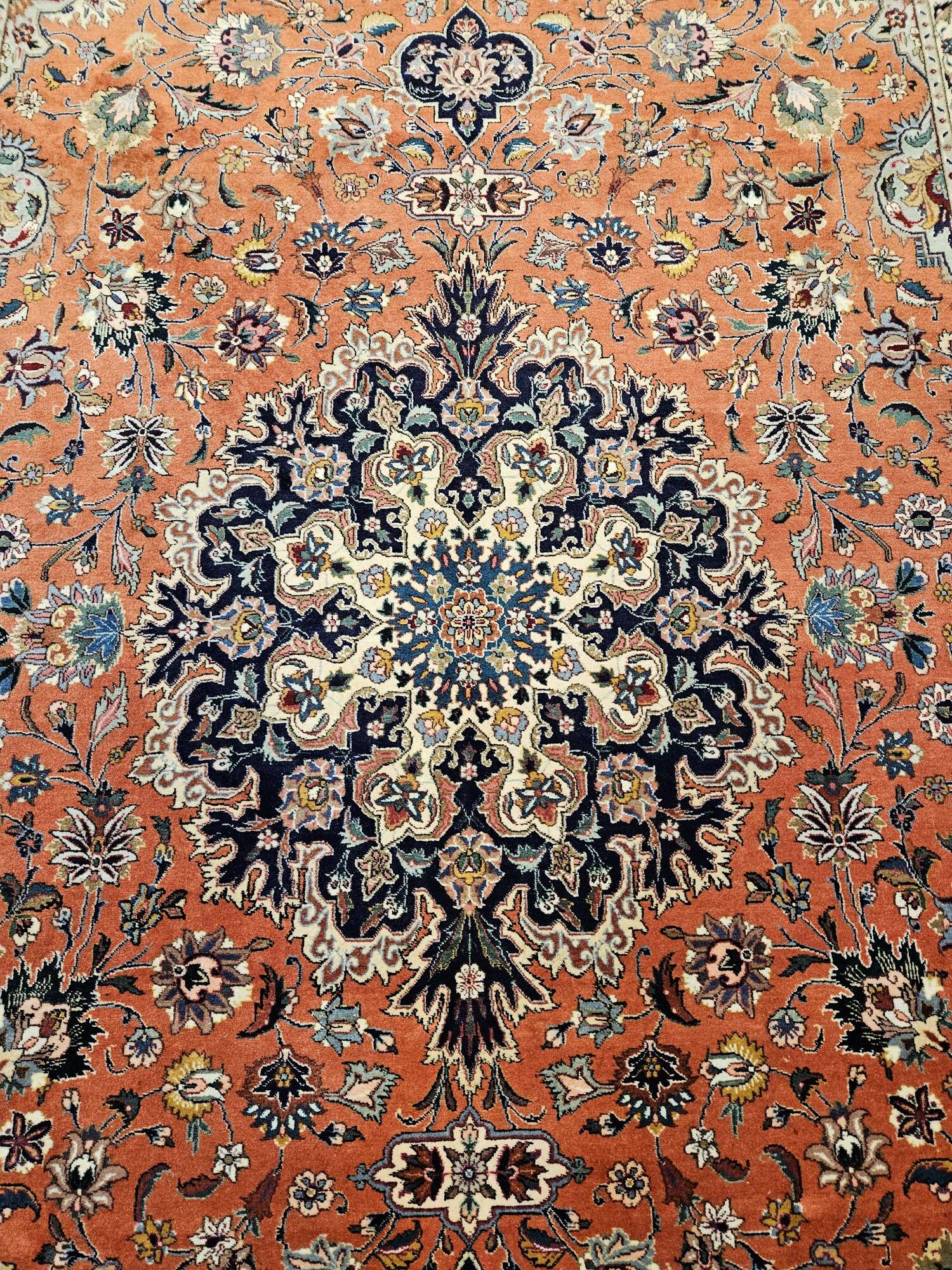 286x178 vintage handgeknoopt perzisch tapijt tabriz 50raj ID33954 - Afbeelding 3