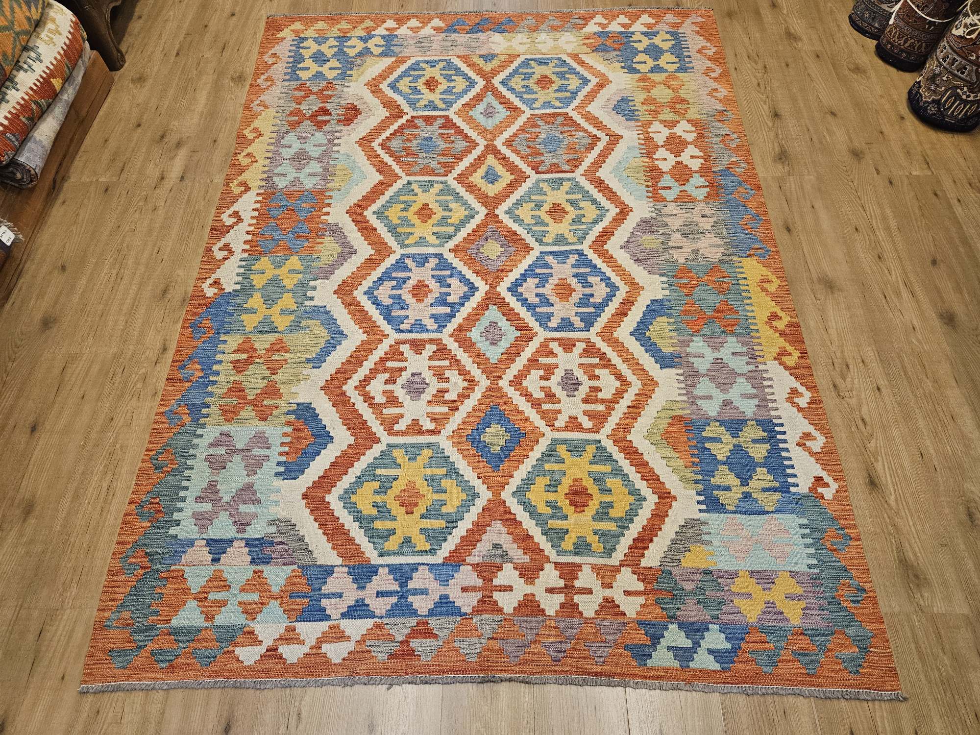 251x181 handgeweven oosterse wollen kelim ID33928