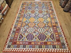 306x205 handgeweven oosterse wollen kelim ID33930