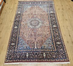 254x158 vintage handgeknoopt oosters tapijt karachi ID33942
