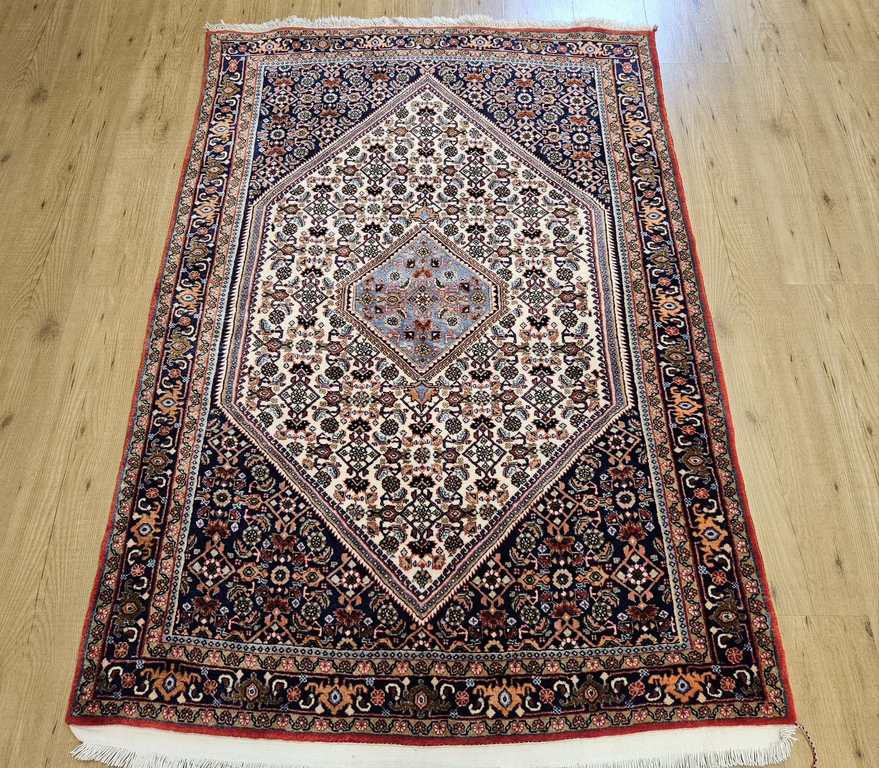 177x118 vintage handgeknoopt perzisch tapijt bidjar aiD33902